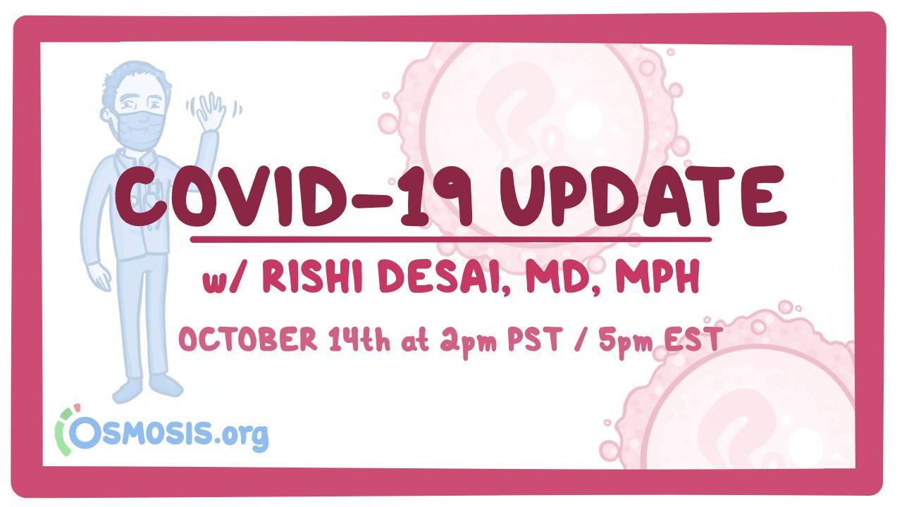 Event thumbnail for the COVID-19 October Update webinar