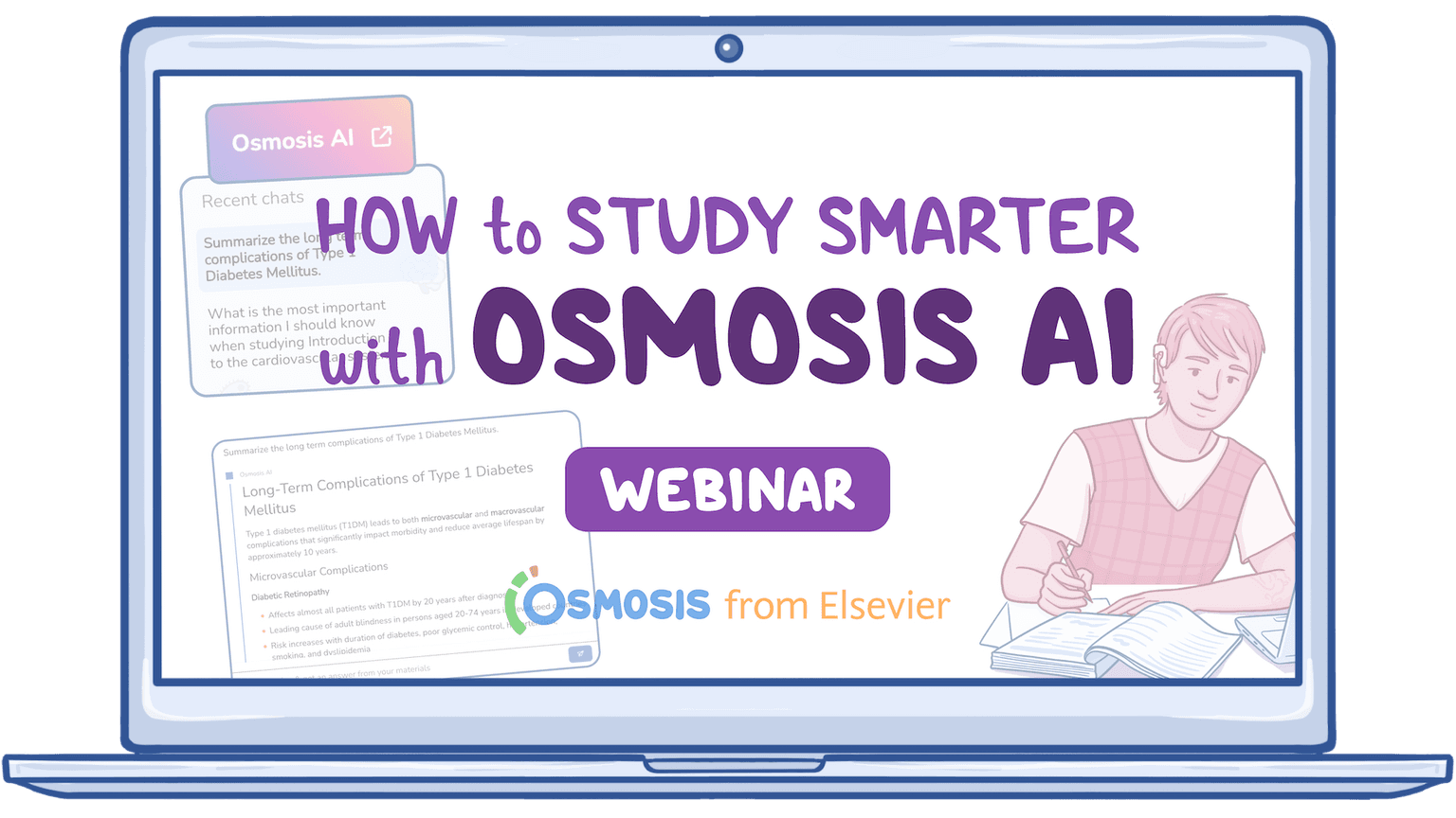 Event thumbnail for the How to Study Smarter with Osmosis AI webinar