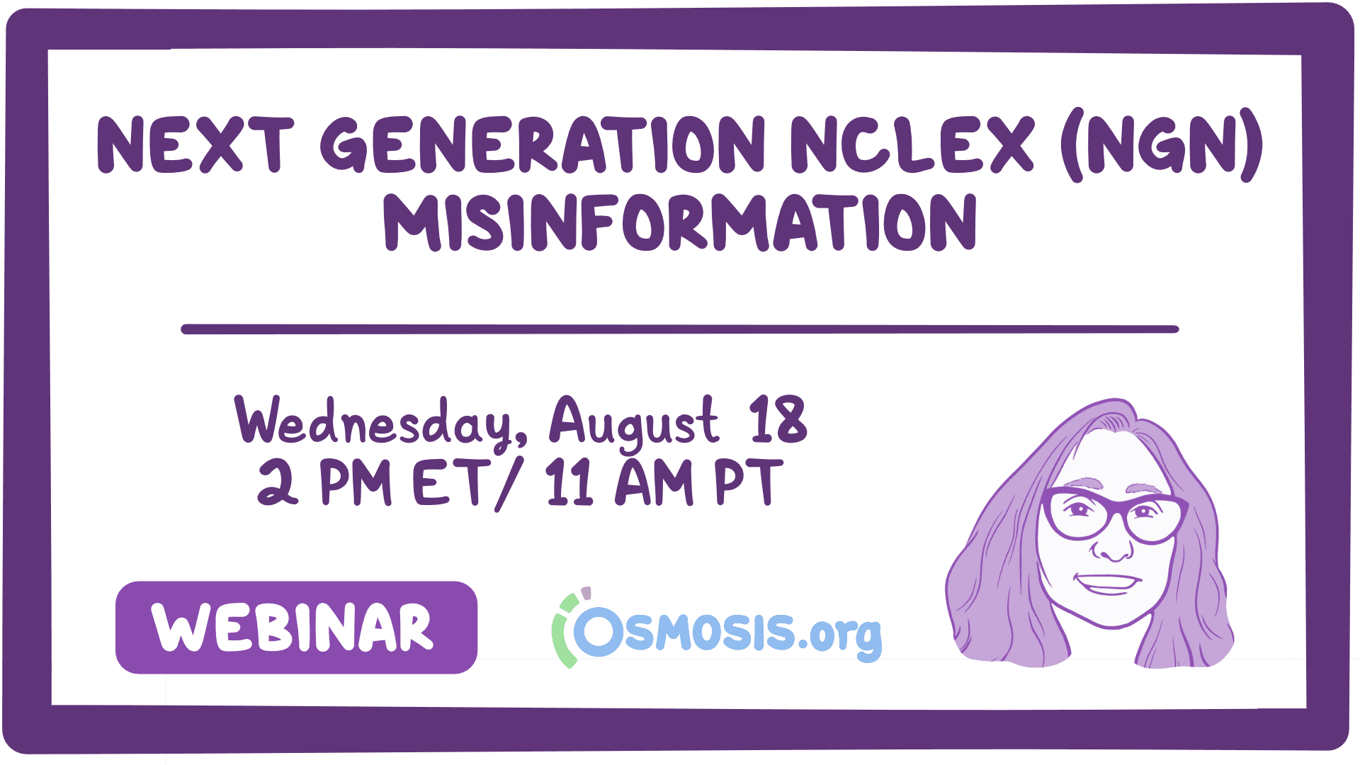 Event thumbnail for the Next Generation NCLEX Misinformation webinar