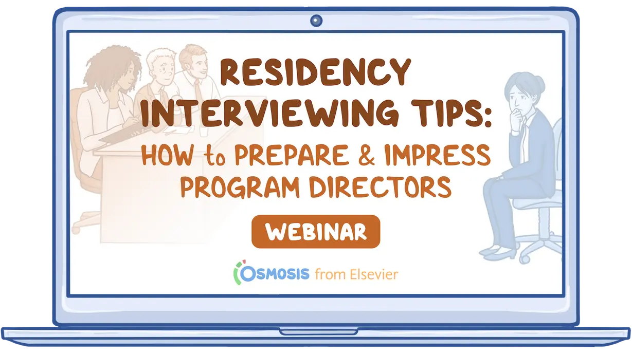 Event thumbnail for the Residency Interviewing Tips: How to Prepare and Impress Program Directors webinar